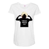 khabib nurmagomedov silouhette Maternity Scoop Neck T-shirt