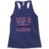 made in 1967 50 years of being awesome Racerback Tank