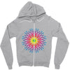 COSMIC FLOWER Zipper Hoodie