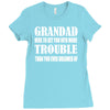 grandad get you in more trouble Ladies Fitted T-Shirt