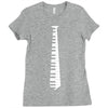 piano tie Ladies Fitted T-Shirt