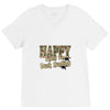 happy when duck hunting V-Neck Tee