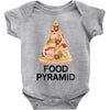 pizza lover's food pyramid Baby Bodysuit