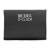 beer o'clock   mens funny Accessory Pouches