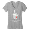 they're only noodles Women's V-Neck T-Shirt