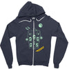 light off Zipper Hoodie
