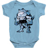 muscle shark Baby Onesie