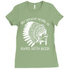 my indian name is runs with beer Ladies Fitted T-Shirt