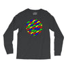 funny girly colorful patterns mustaches Long Sleeve Shirts