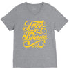 free &amp; brave V-Neck Tee