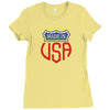 made in usa Ladies Fitted T-Shirt