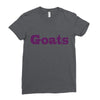 goats Ladies Fitted T-Shirt