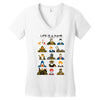 life is a game Women's V-Neck T-Shirt