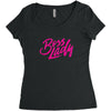 BOSS LADY Women's Triblend Scoop T-shirt