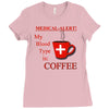 coffee lovers medical alert Ladies Fitted T-Shirt