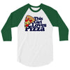 this girl loves pizza 3/4 Sleeve Shirt