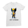 i don't do mornings Ladies Fitted T-Shirt