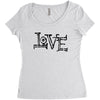LOVE COUPLE Women's Triblend Scoop T-shirt