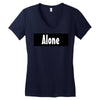 alone anymore Women's V-Neck T-Shirt