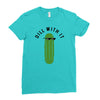 dill with it black logo Ladies Fitted T-Shirt