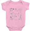 rayguns Baby Onesie