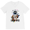 who loves lhasa apso V-Neck Tee