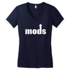 mod 60s music target soul gift new Women's V-Neck T-Shirt