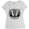 american cowboy Women's Triblend Scoop T-shirt