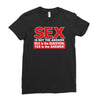 funny rude sex is not the answer, ideal birthday gift or present Ladies Fitted T-Shirt