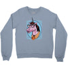 unicorn nerd graphic Crewneck Sweatshirt