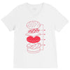 cheeseburger V-Neck Tee