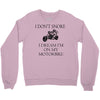 motorbike i don't snore biker's biker Crewneck Sweatshirt