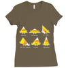 candy corn are triangles Ladies Fitted T-Shirt