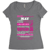 quens are born in may Women's Triblend Scoop T-shirt