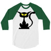 black cat 3/4 Sleeve Shirt