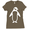 penguin funny Ladies Fitted T-Shirt