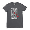 think outside the box Ladies Fitted T-Shirt