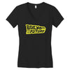 retro back to the future Women's V-Neck T-Shirt