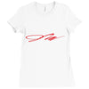 jake paul signature red Ladies Fitted T-Shirt