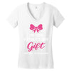 I'm Your Father's Day Gift Mom Says You're Welcome Baby Girl Women's V-Neck T-Shirt