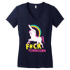 unicorn funny Women's V-Neck T-Shirt