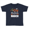 Halloween Kings Are Born In March Toddler T-shirt