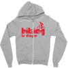 biking is dope Zipper Hoodie