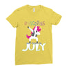 july born unicorns Ladies Fitted T-Shirt