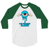 monster eye blue 3/4 Sleeve Shirt