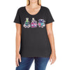 down at the milk bar Ladies Curvy T-Shirt