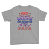 only the best dads get promoted to papa Youth Tee