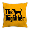 the dogfather bluetick coonhound Throw Pillow