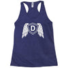 letter d with wings Racerback Tank