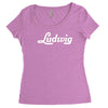 ludwig new Women's Triblend Scoop T-shirt